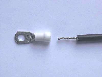 Insert wire in the hole